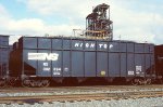 Norfolk Southern, NS 302394. H63R, High Top Coke car, at Clairton, Pennsylvania. February 21, 2002. 